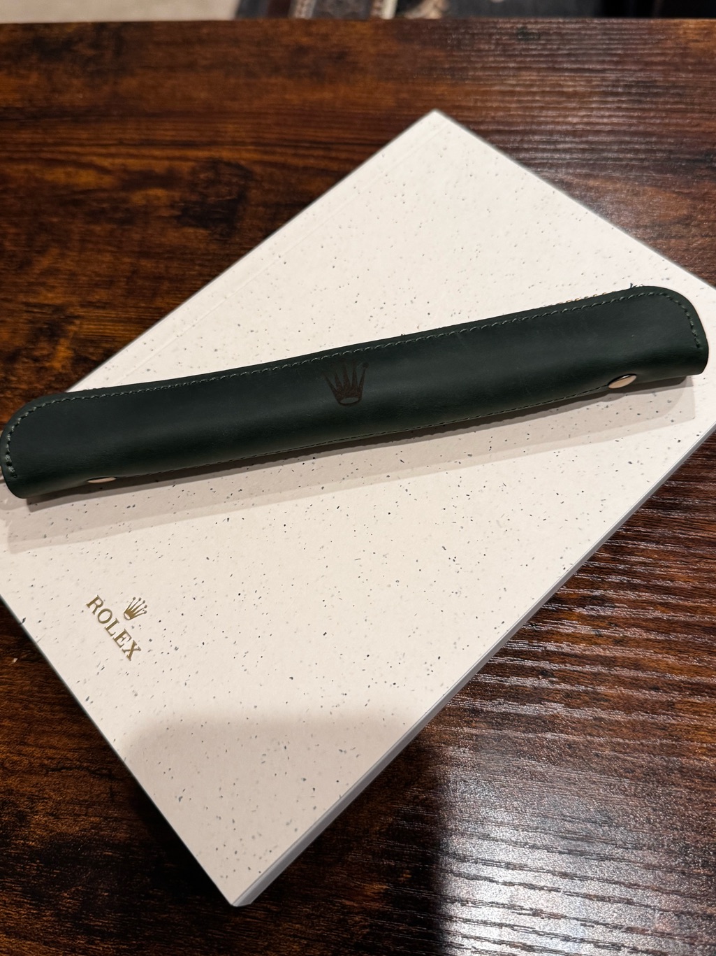 Authentic Rolex Pen And Leather Case